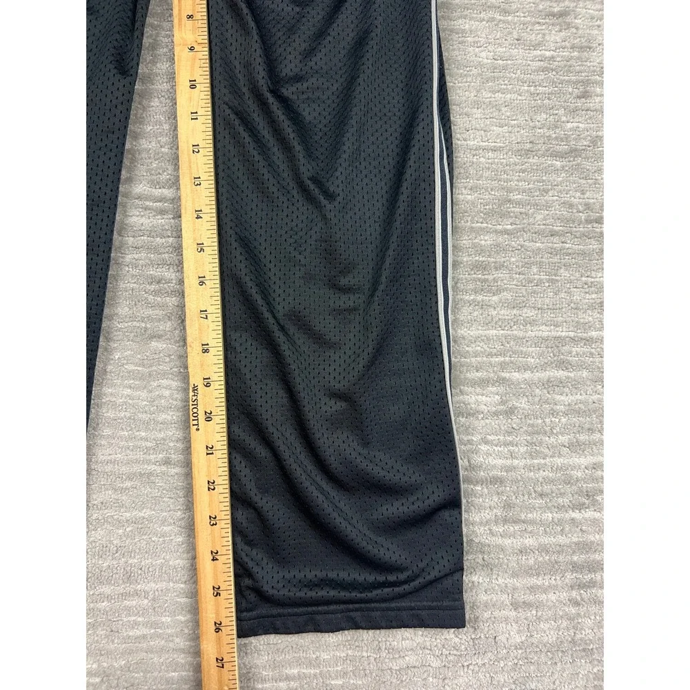 Nike Pants Boys Large Black Dri-FIT Mesh Athletic Track Side Stripe Swoosh